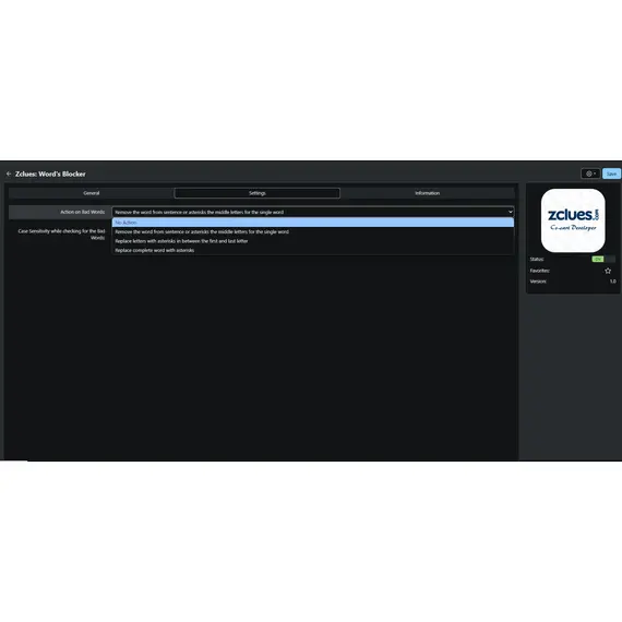 CS-Cart Word’s Blocker, 2 image