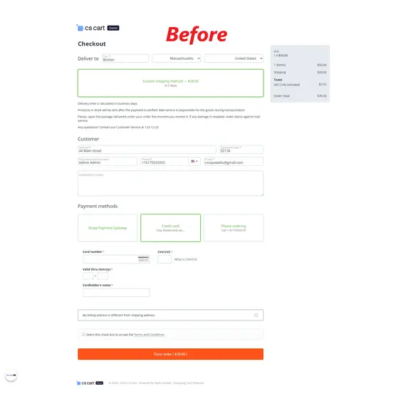 CS-Cart Lite Checkout Pro, 3 image