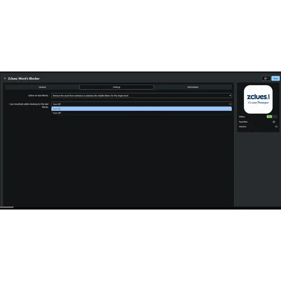 CS-Cart Word’s Blocker, 3 image