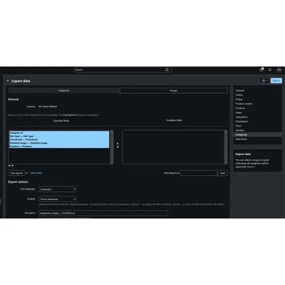 Cs-cart Category Import Export, 4 image