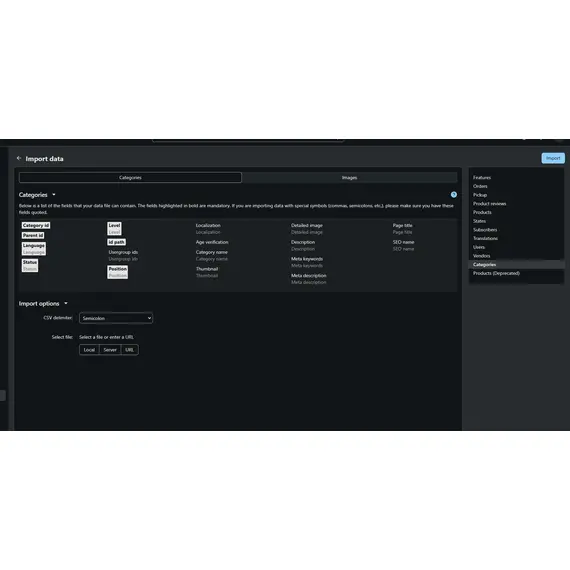 Cs-cart Category Import Export, 5 image