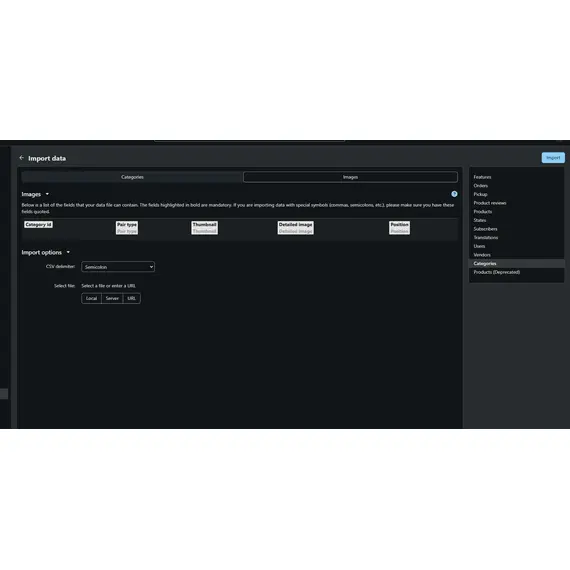 Cs-cart Category Import Export, 6 image