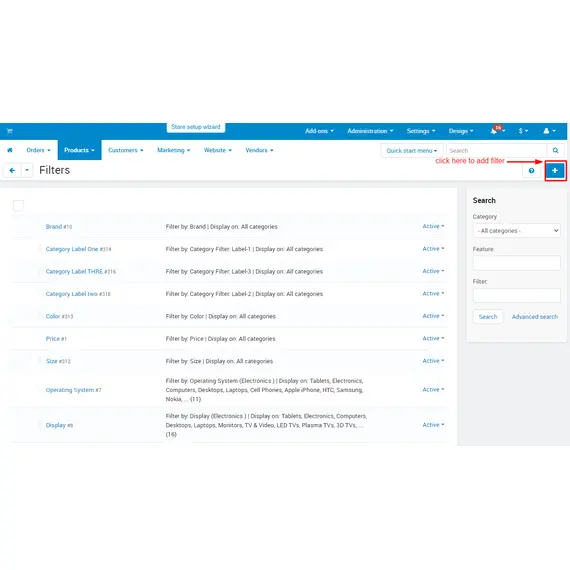 Category Filters by Category Level, 3 image