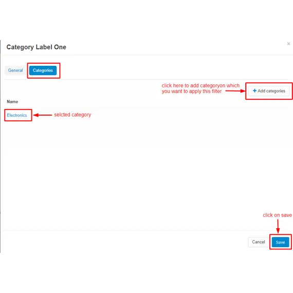 Category Filters by Category Level, 4 image